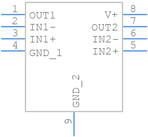 LM393LVDSGR - Texas Instruments - PCB symbol