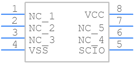11LC080-I/SN - Microchip - PCB symbol