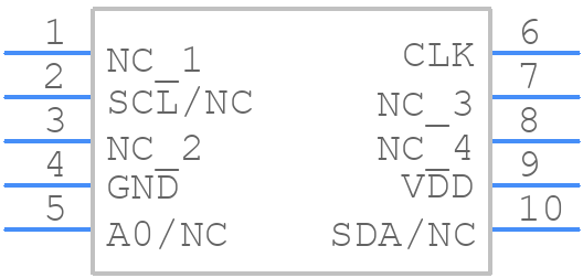 SIT5356AI-FQ-25N0-50.000000X - SiTime - PCB symbol