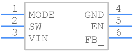 TPS62233DRYR - Texas Instruments - PCB symbol