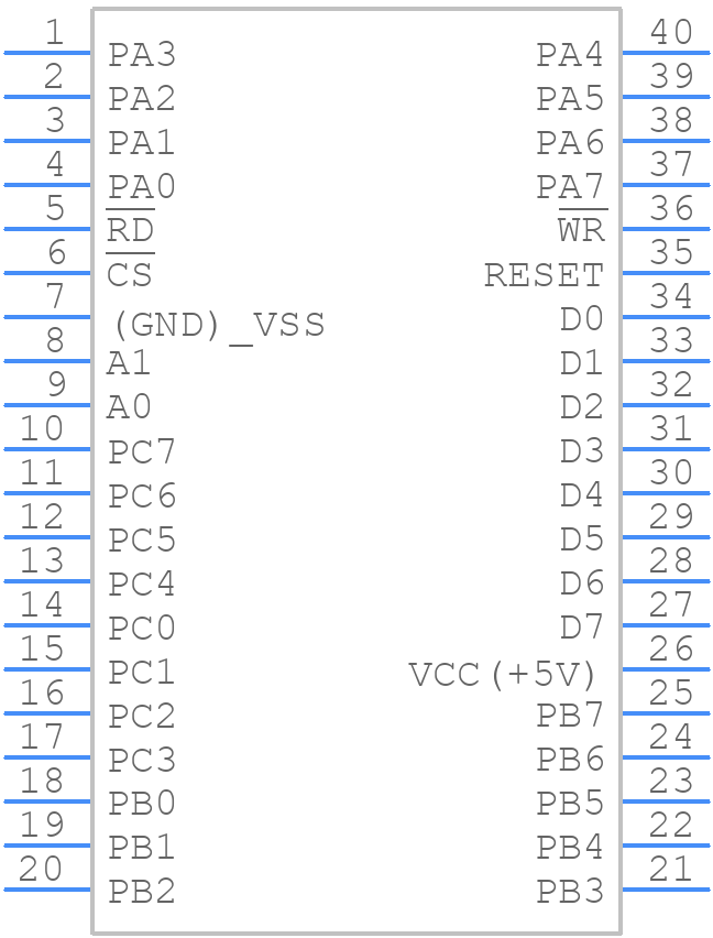 TMP82C55AM-2 - Toshiba - PCB symbol