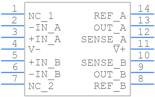 INA2143UE4 - Texas Instruments - PCB symbol