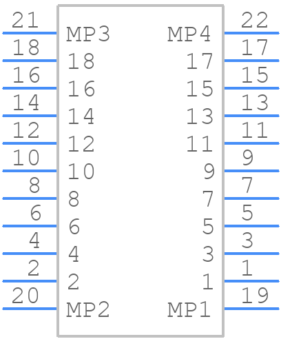 TF38-18S-0.5SV(830) - Hirose - PCB symbol