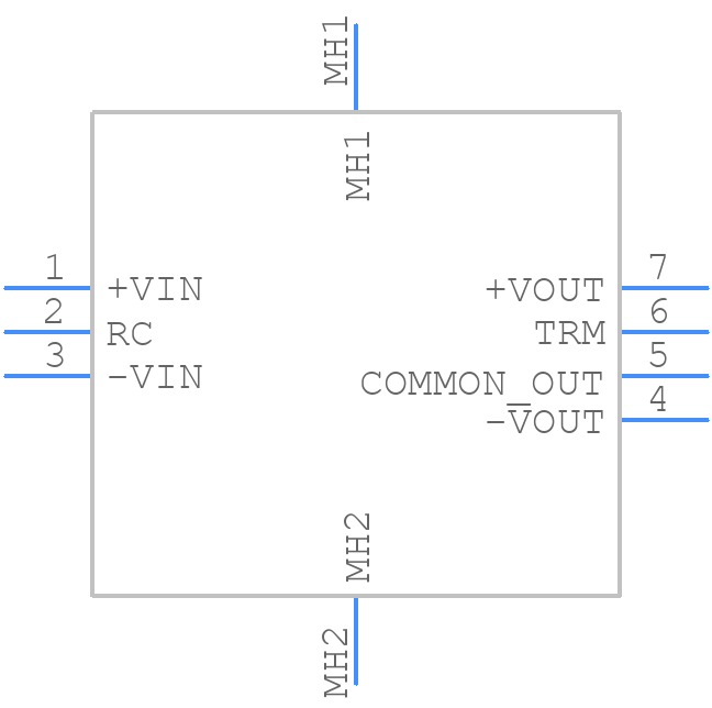 CC6-4812DF-E - TDK Lambda - PCB symbol