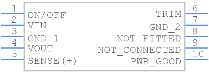 iCF12005A007V-006-R - TDK Lambda - PCB symbol