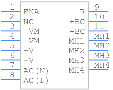PFE700SA-48/T - TDK - PCB symbol
