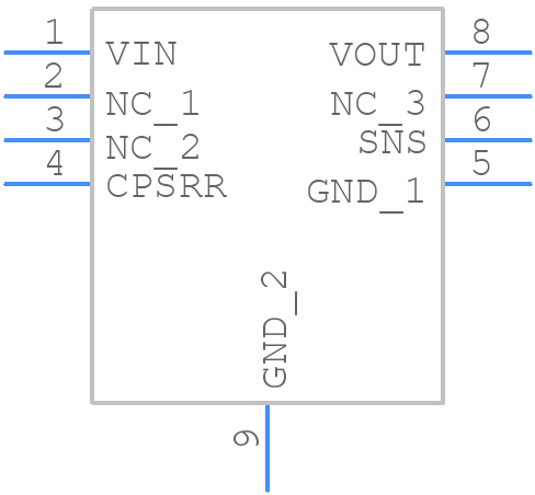 MIC5281-5.0YMME - Microchip - PCB symbol