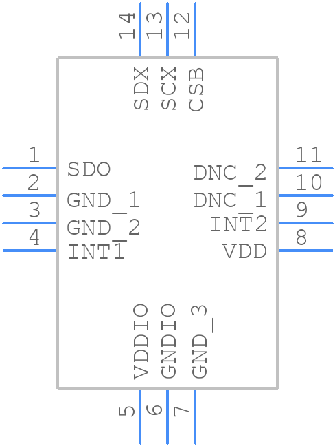 BMX160 - BOSCH - PCB symbol
