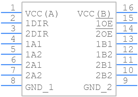 74AVC4T245PW-Q100J - Nexperia - PCB symbol