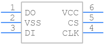 93LC76BT-I/OT - Microchip - PCB symbol