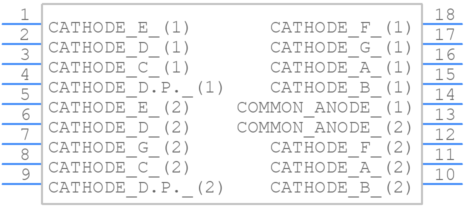 NTE3074 - NTE ELECTRONICS - PCB symbol