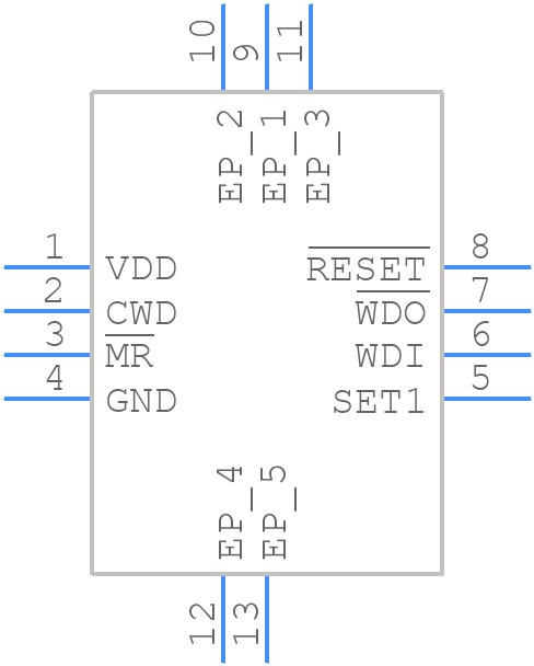 TPS3851G33SDRBT - Texas Instruments - PCB symbol