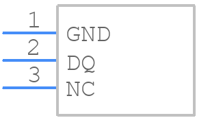 DS18B20-PAR+T&R - Analog Devices - PCB symbol