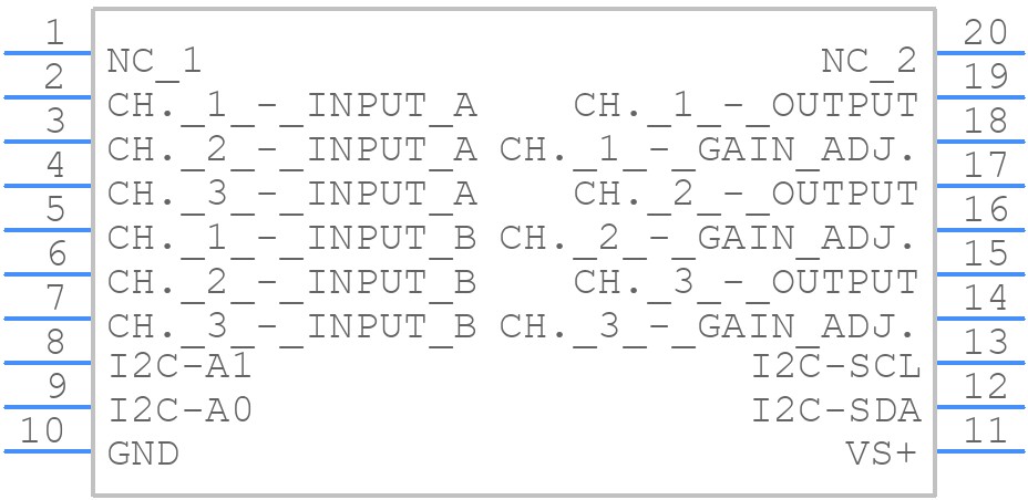 THS7353PWG4 - Texas Instruments - PCB symbol