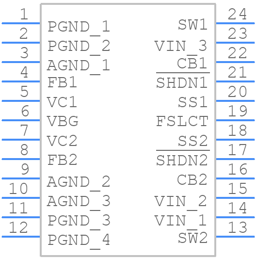 LM2717MTX-ADJ/NOPB - Texas Instruments - PCB symbol