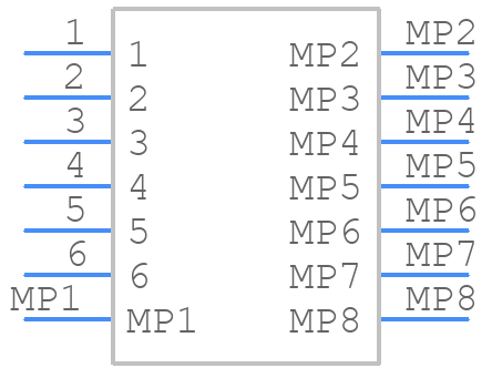 215360-0064 - Molex - PCB symbol