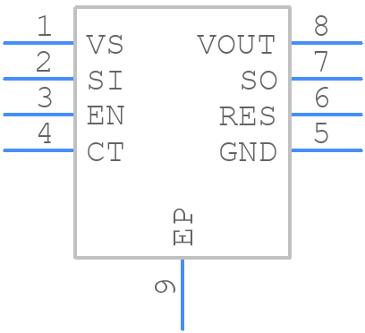 MAX5091BASA+ - Analog Devices - PCB symbol