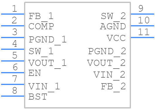 TPS61288LRQQR - Texas Instruments - PCB symbol
