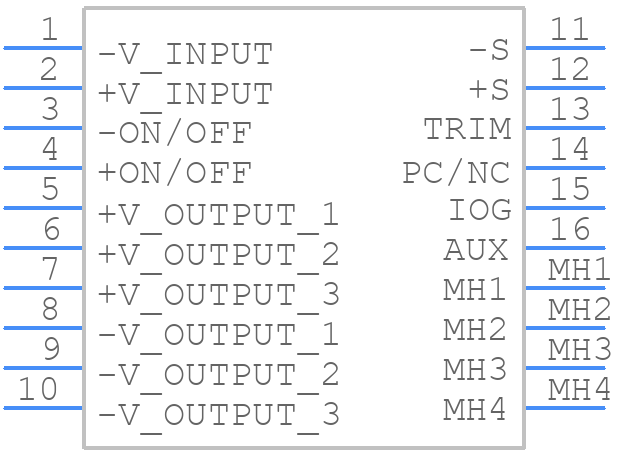 CFB600-48S32 - Cincon - PCB symbol