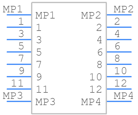 AXG212144 - Panasonic - PCB symbol