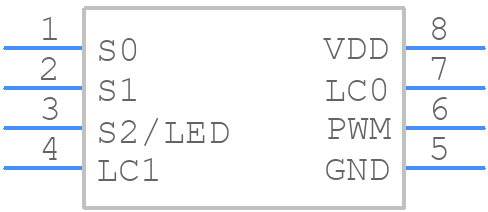 HCS410-I/SN - Microchip - PCB symbol