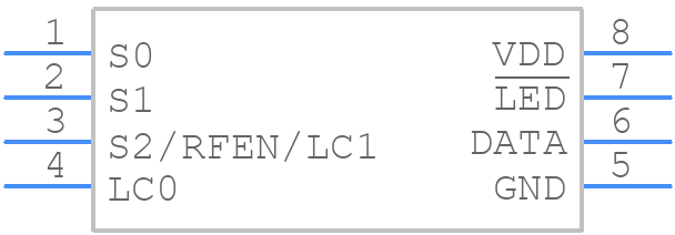 HCS412-I/SN - Microchip - PCB symbol