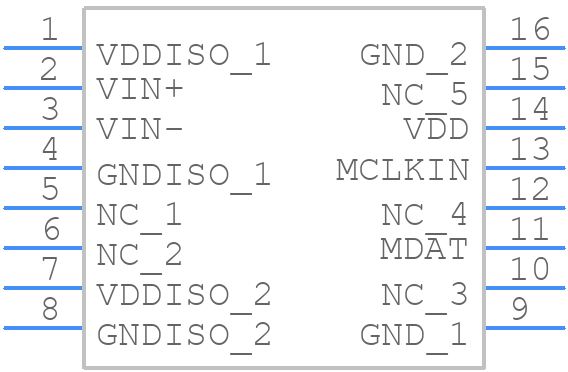 ISOSD61 - STMicroelectronics - PCB symbol