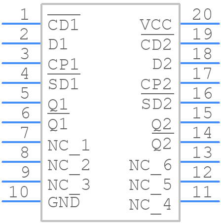 LEOAC74PT - STMicroelectronics - PCB symbol