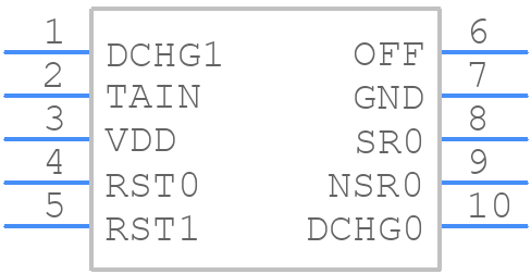 STM6620SBAQT - STMicroelectronics - PCB symbol