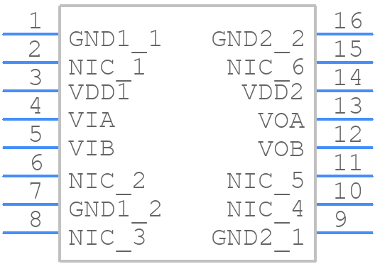 ADUM220N1BRWZ - Analog Devices - PCB symbol