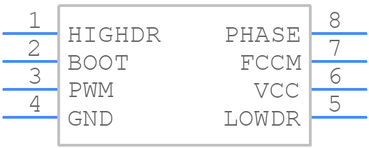 MCP14628-E/SN - Microchip - PCB symbol