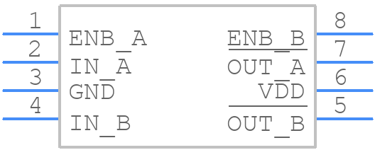 MCP14E3-E/SN - Microchip - PCB symbol