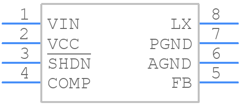 MCP1612-ADJI/MS - Microchip - PCB symbol
