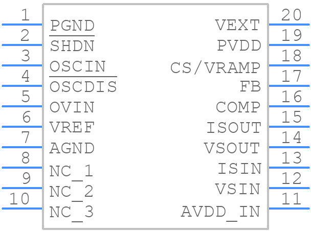 MCP1631-E/SS - Microchip - PCB symbol