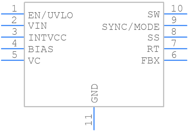 LT8333RDD#TRPBF - Analog Devices - PCB symbol