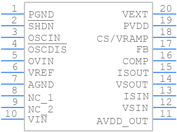 MCP1631HV-500E/SS - Microchip - PCB symbol