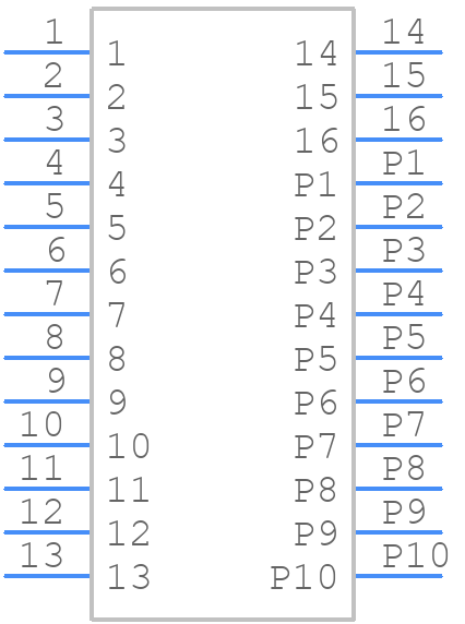 LPHS-02-16-L-RT1-GP - SAMTEC - PCB symbol