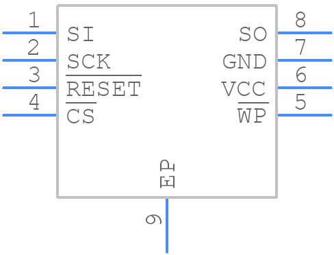 AT45DB041E-MHN-Y - Renesas Electronics - PCB symbol