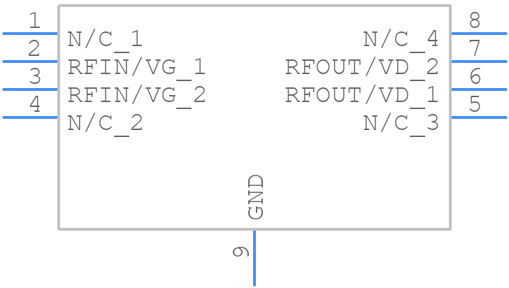 NPTB00004A - MACOM - PCB symbol