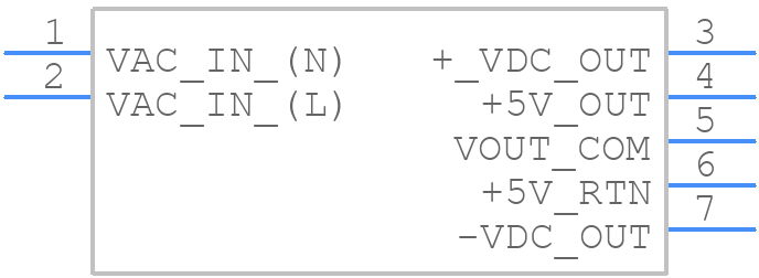 RAC30-0515TA - RECOM Power - PCB symbol