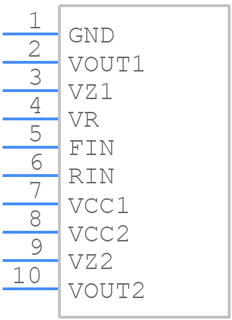BA6109 - ROHM Semiconductor - PCB symbol