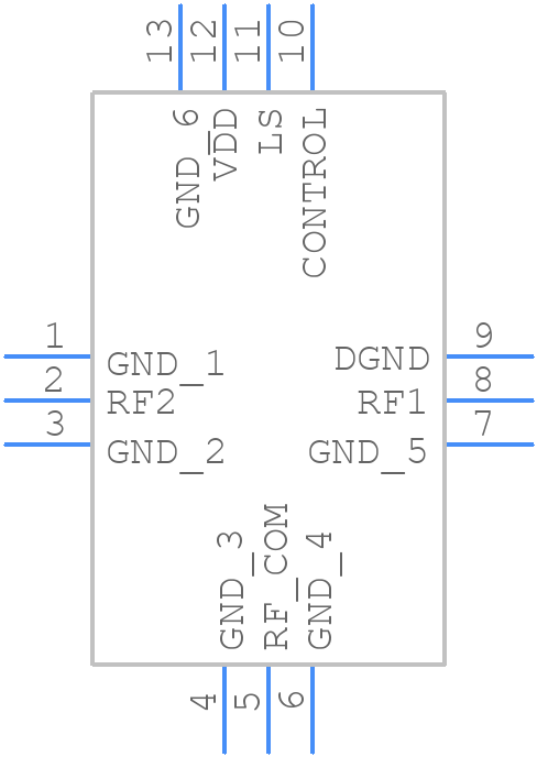 JSW2-63VHDRP+ - Mini-Circuits - PCB symbol