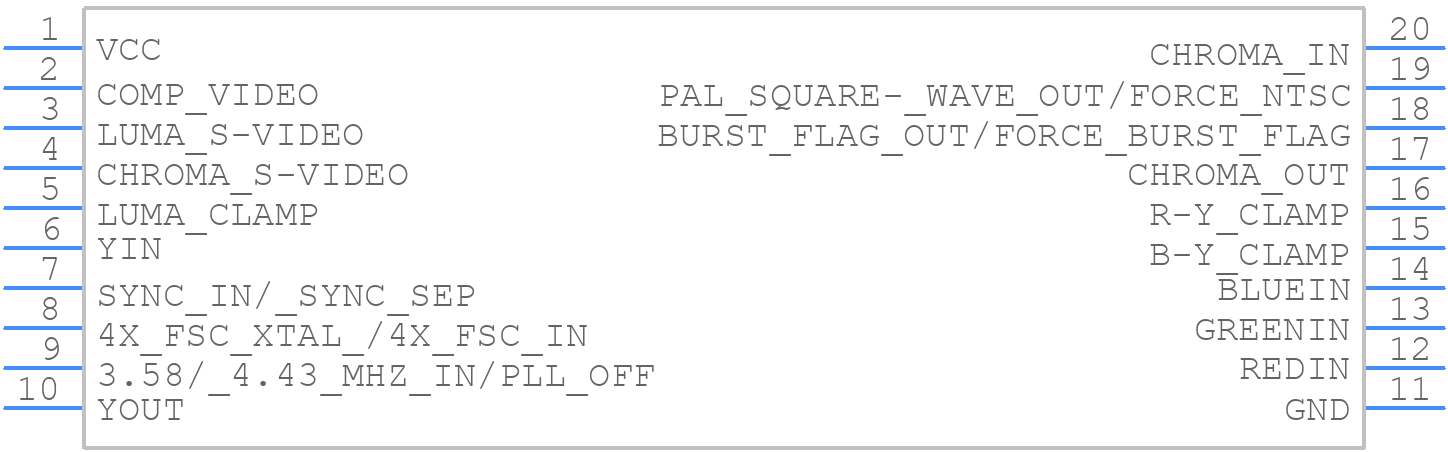 MC13077P - Motorola - PCB symbol