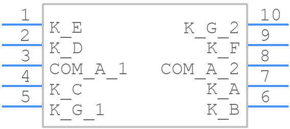 ACSA56-51SURKWA - Kingbright - PCB symbol