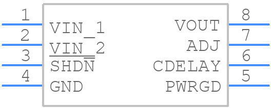 MCP1725-ADJE/SN - Microchip - PCB symbol