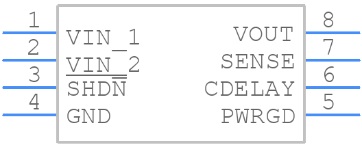 MCP1727-1802E/SN - Microchip - PCB symbol