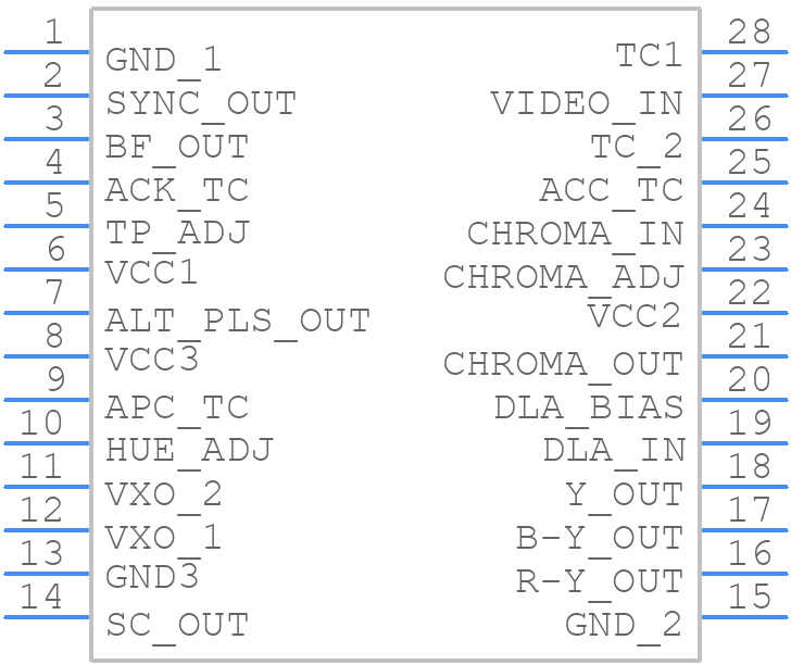 CXA1228S - Sony - PCB symbol