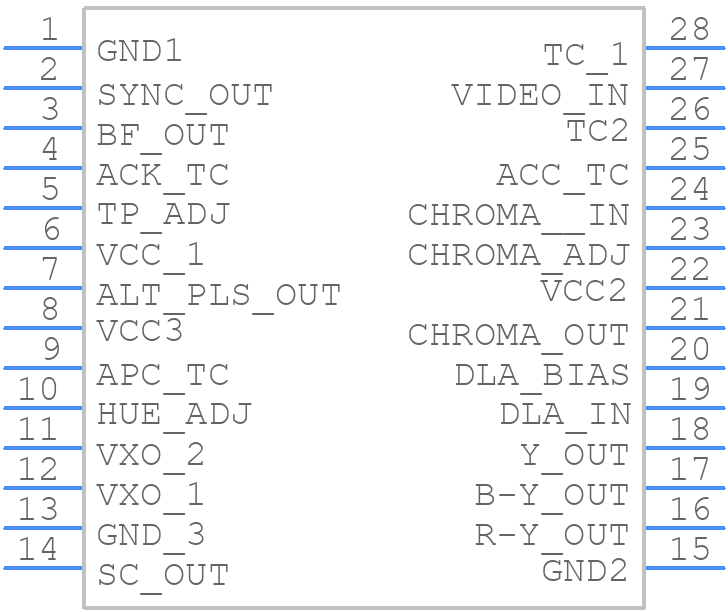 CXA1218S - Sony - PCB symbol
