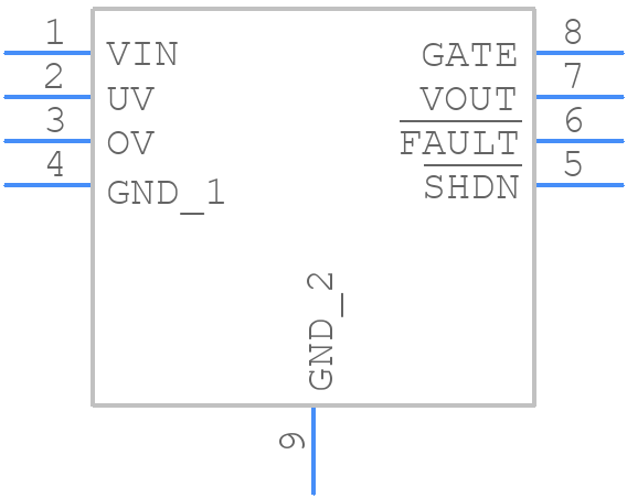 LTC4367CDD#PBF - Analog Devices - PCB symbol