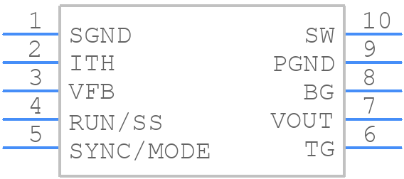 LTC1700EMS#PBF - Analog Devices - PCB symbol